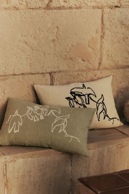 Ferm Living x Utzon – Can Lis  Vuelo Cotton-Linen Cushion