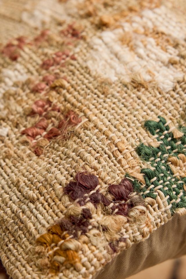 Housse de coussin en jute et coton Diantri nkuku #1