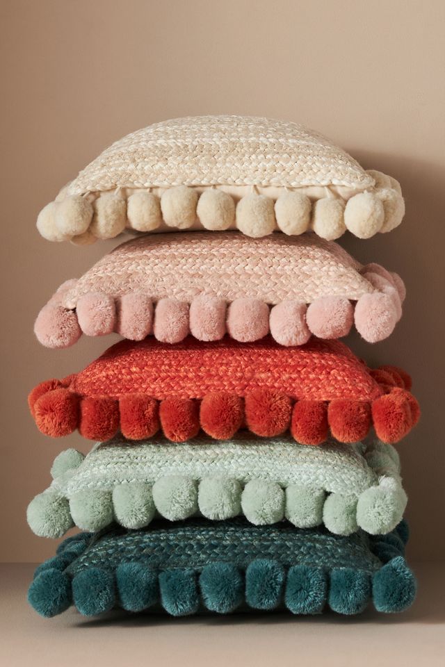 Anthropologie pom shop pom pillow