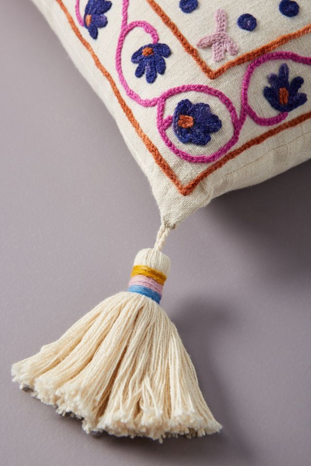 Embroidered Valeria Pillow #3