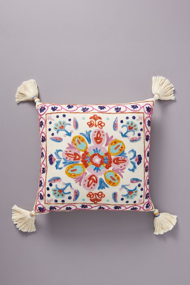 Embroidered Valeria Pillow #1