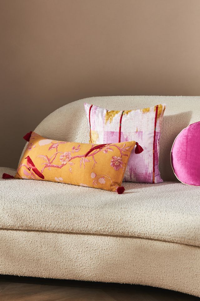 Velvet pink throw pillows hot sale