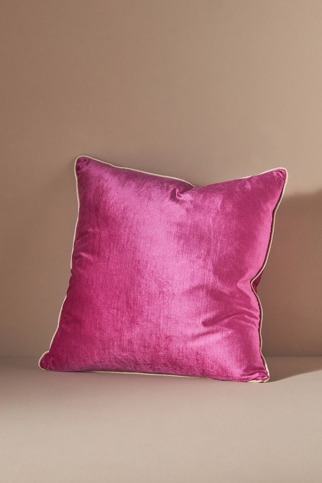 Hot pink velvet clearance pillows