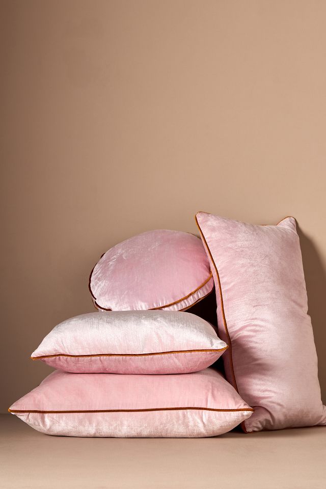 Blush Pink Velvet Pillow