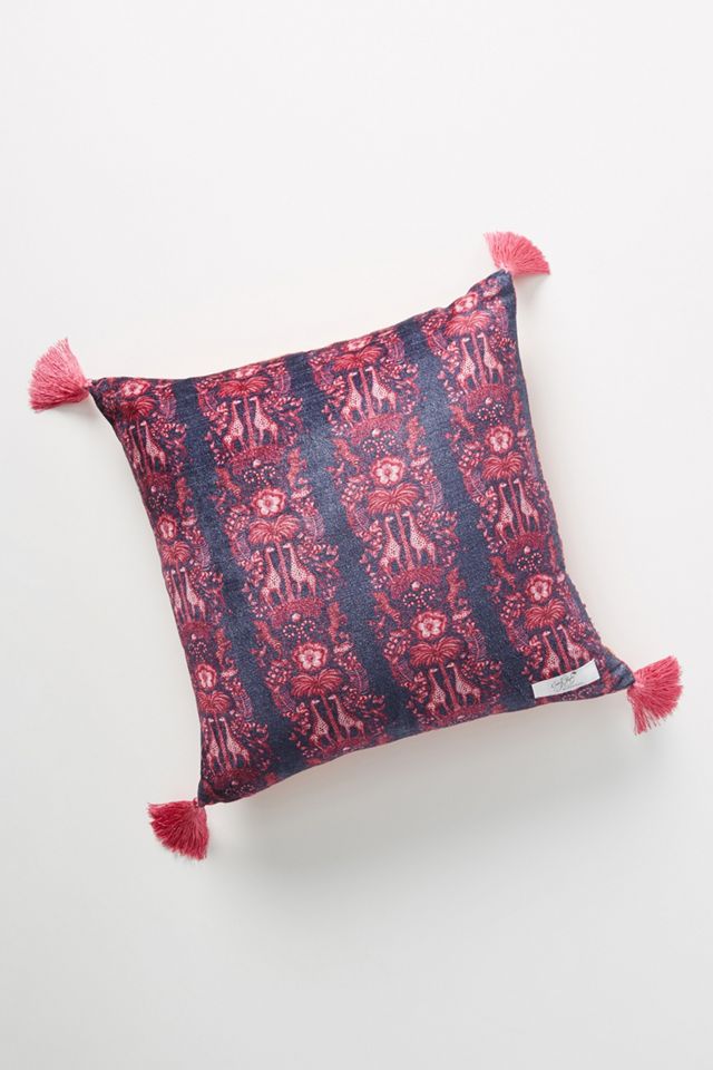 Emma J Shipley Des Animaux Velvet Pillow #2