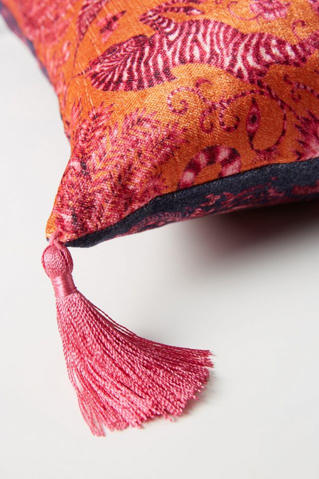 Emma J Shipley Des Animaux Velvet Pillow #3