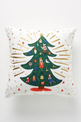 Rifle Paper Co. for Anthropologie Holiday Cheer Pillow