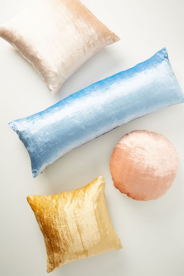 Flower-Dyed Velvet Pillow #3