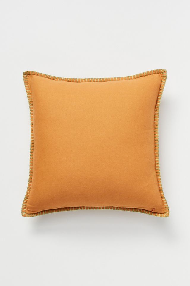 Embroidered Wildflower Pillow #1