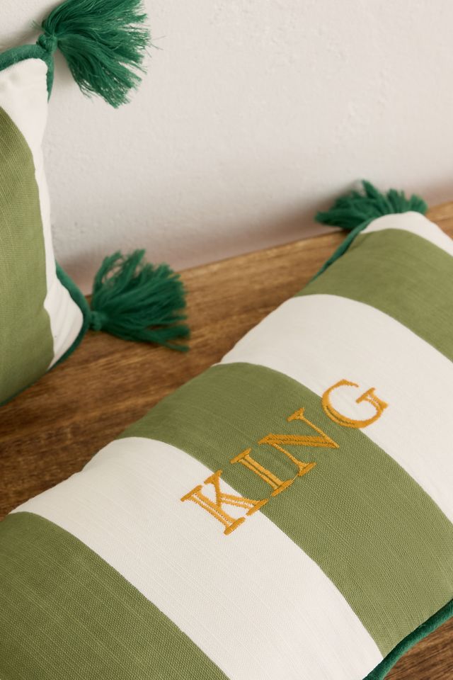 Anna + Nina Tasseled King Cushion #1