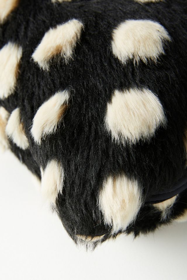 Polka Dot Faux Fur Pillow #2