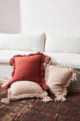 Amber Lewis for Anthropologie Fringed Joshua Pillow