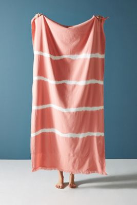 Stripe-Dyed Beach Towel