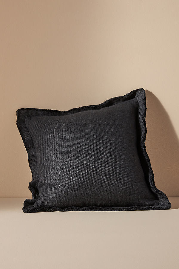 Anthropologie Luxe Linen Blend Cushion