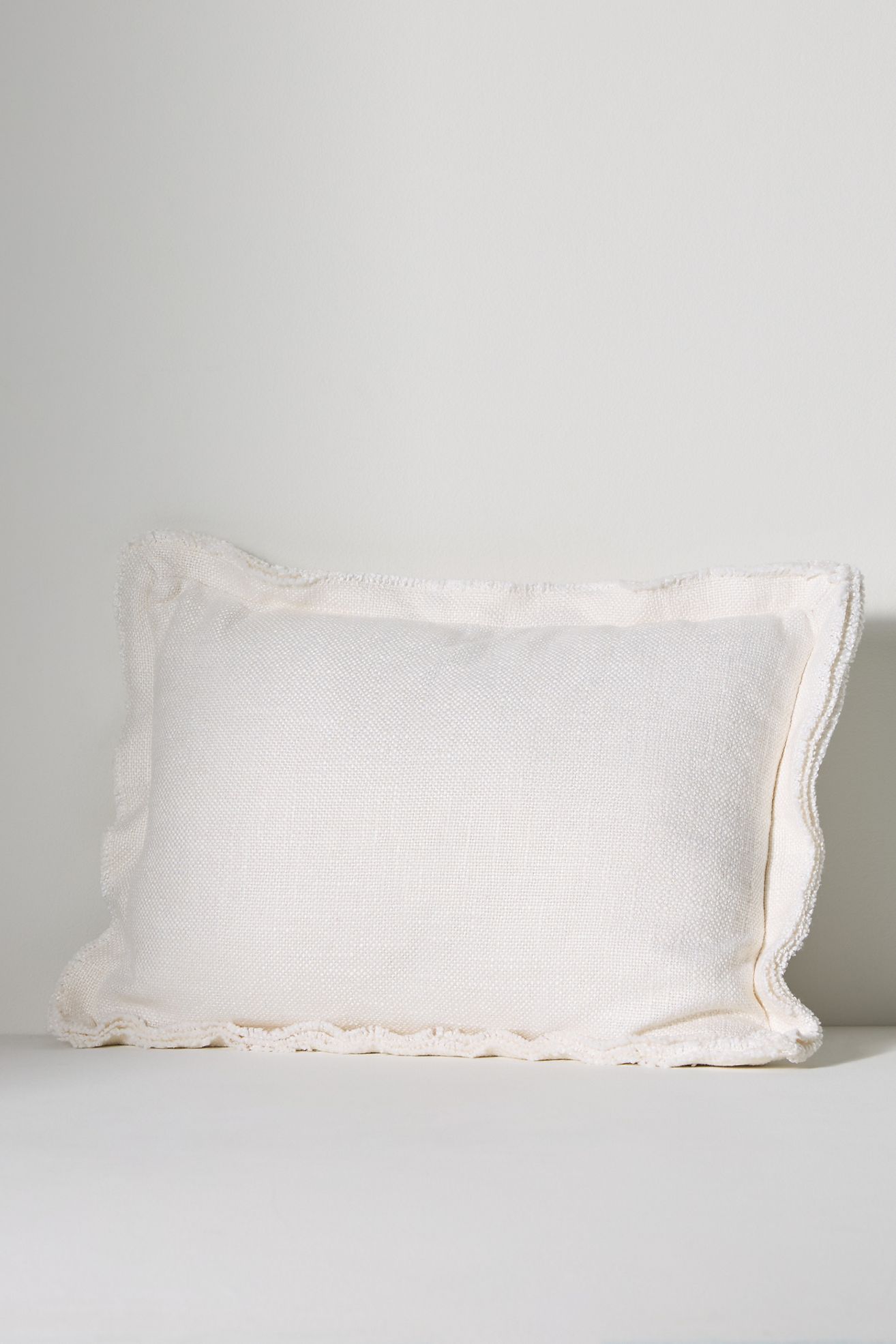 Luxe Linen Blend Pillow - Ivory, Standard, 22" X 22"