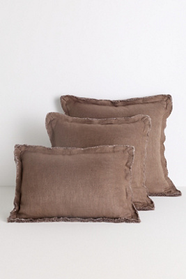 Anthropologie Luxe Linen Blend Pillow