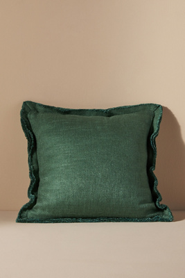 Anthropologie Luxe Linen Blend Cushion