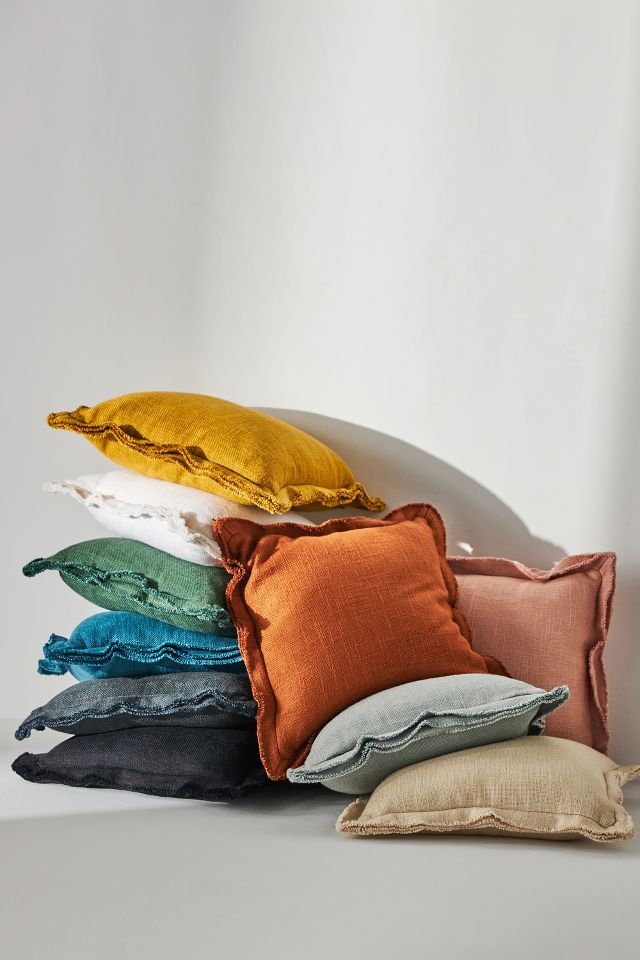 Luxe Linen Blend Pillow | Anthropologie