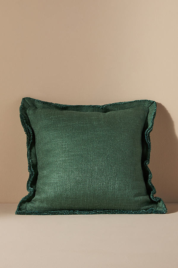 Anthropologie Luxe Linen Blend Cushion