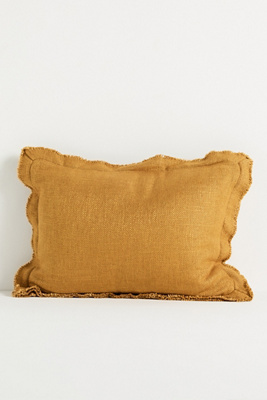 Anthropologie Luxe Linen Blend Pillow