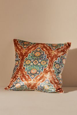 Anthropologie Vibrant Velvet Cushion