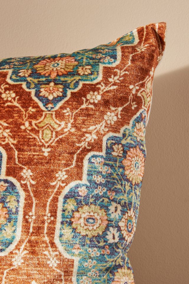 Vibrant Global Velvet Pillow #1
