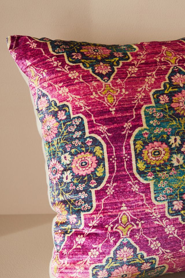 Vibrant Global Velvet Pillow #2