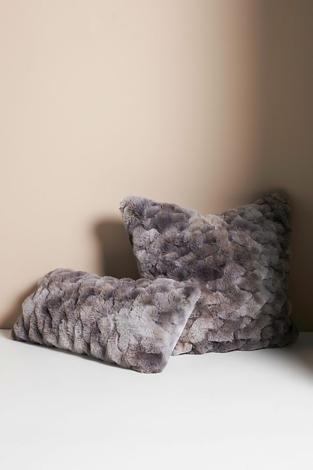 Luxe Dyed Faux Fur Pillow