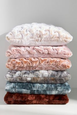 Luxe Sculpted Faux-Fur Pillow