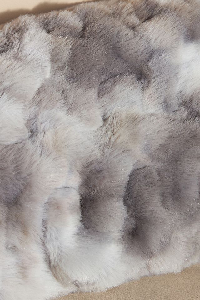 Luxe Sculpted Faux-Fur Pillow #7