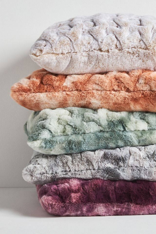 Luxe Sculpted Faux-Fur Pillow #1