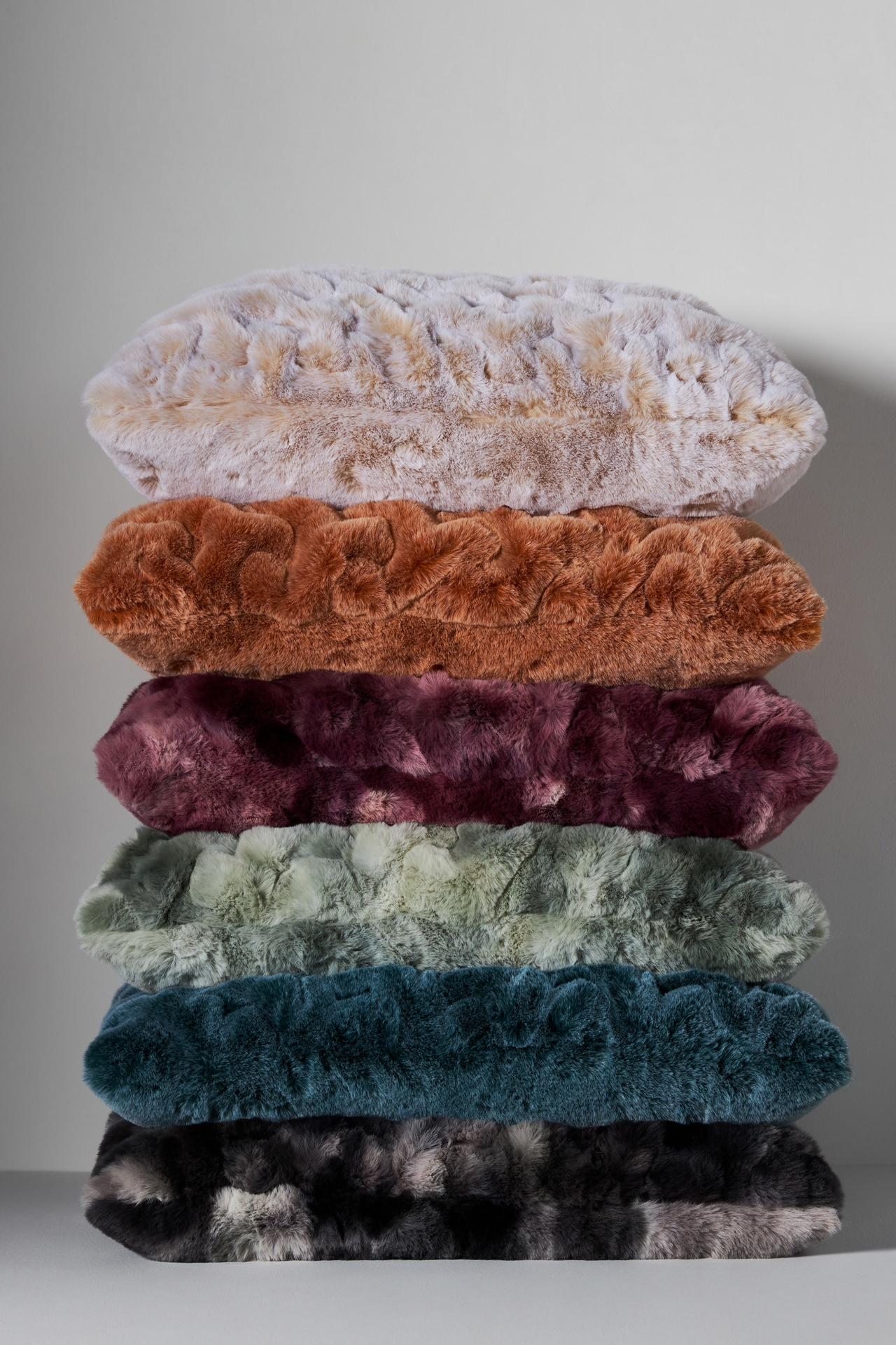 Luxe Sculpted Faux-Fur Pillow