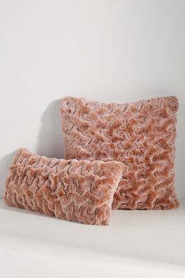 Luxe Sculpted Faux-Fur Pillow