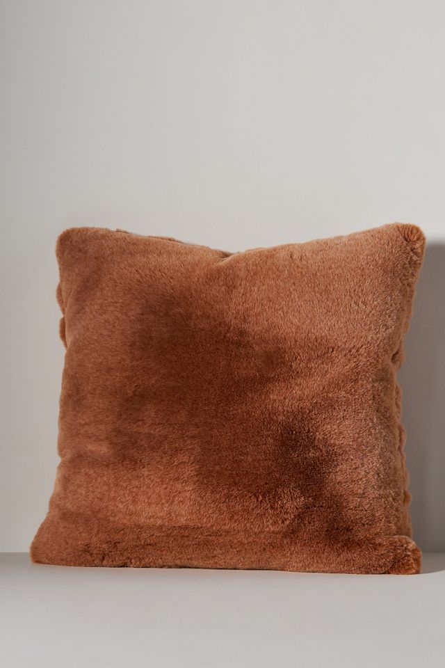 Luxe Sculpted Faux-Fur Pillow #2