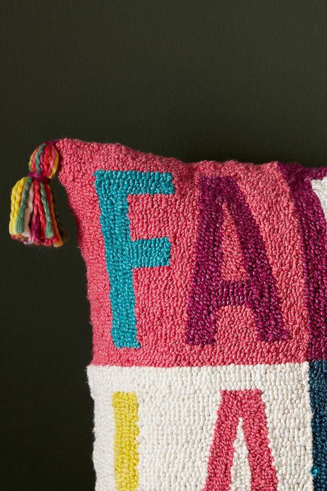 Seasons Greetings Hooked Pillow #2