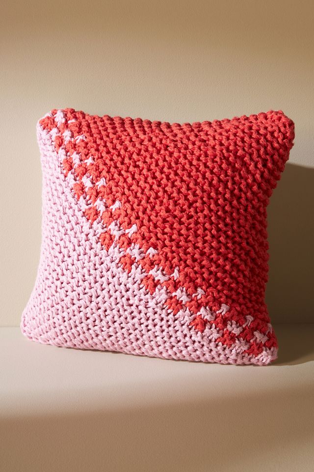 Hand-Knit Lawrence Pillow #1
