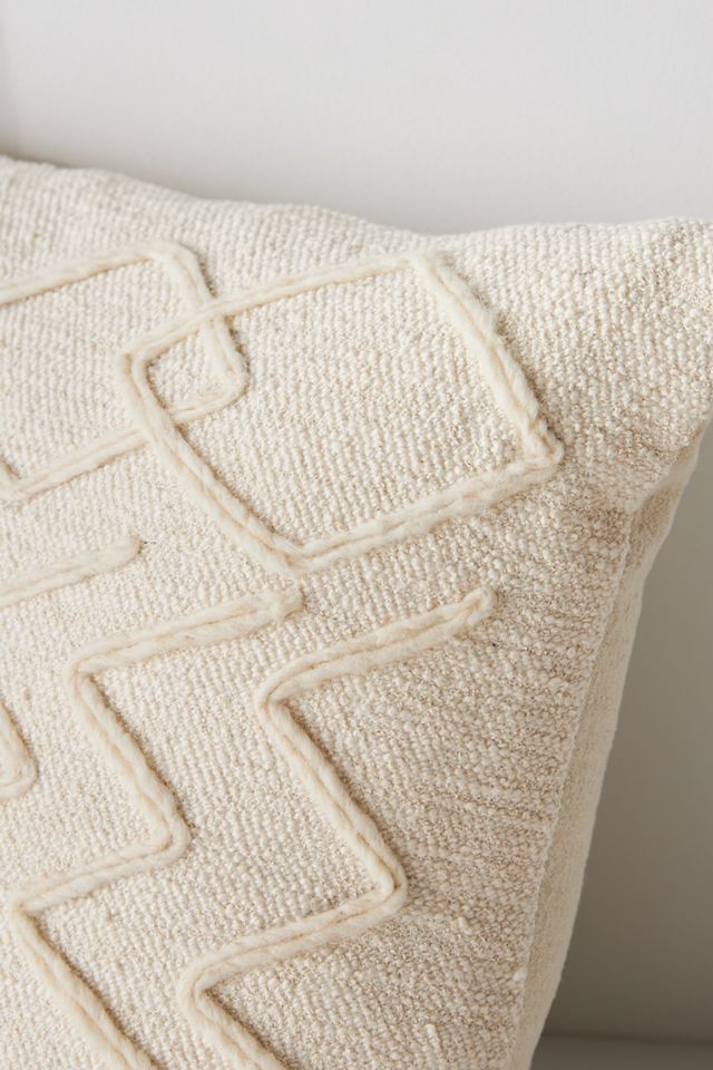 Moroccan Embroidered Linework Pillow Cover #3