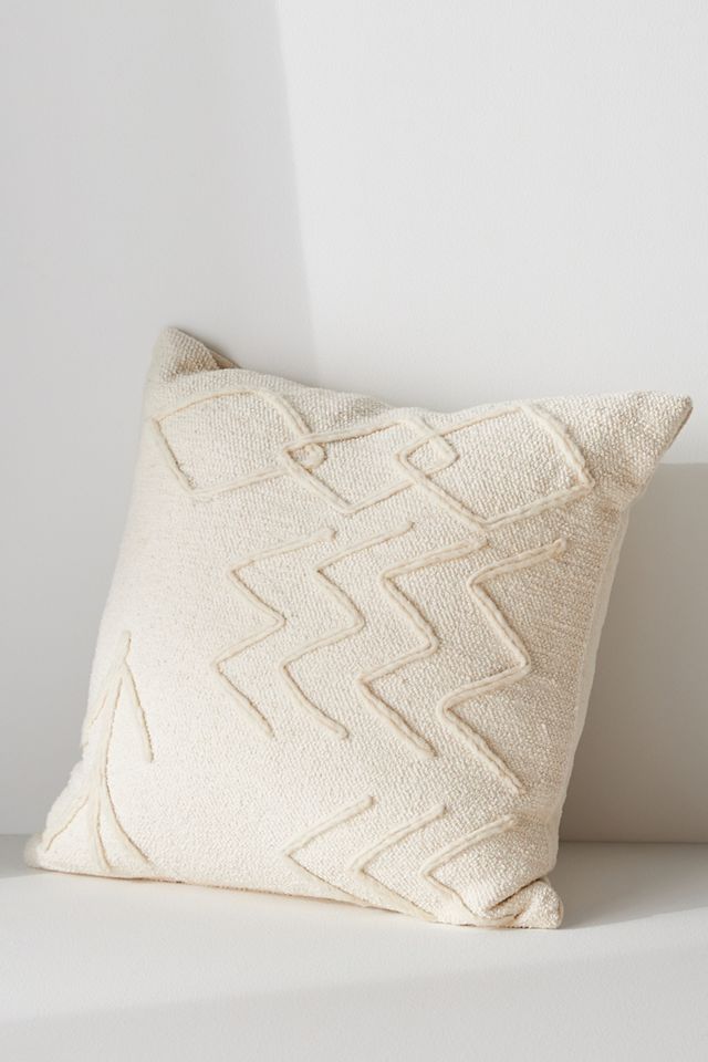 Moroccan Embroidered Linework Pillow Cover #1