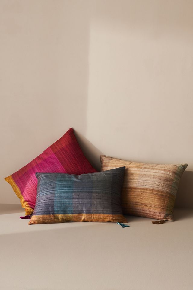 Woven Silk Pillow #4