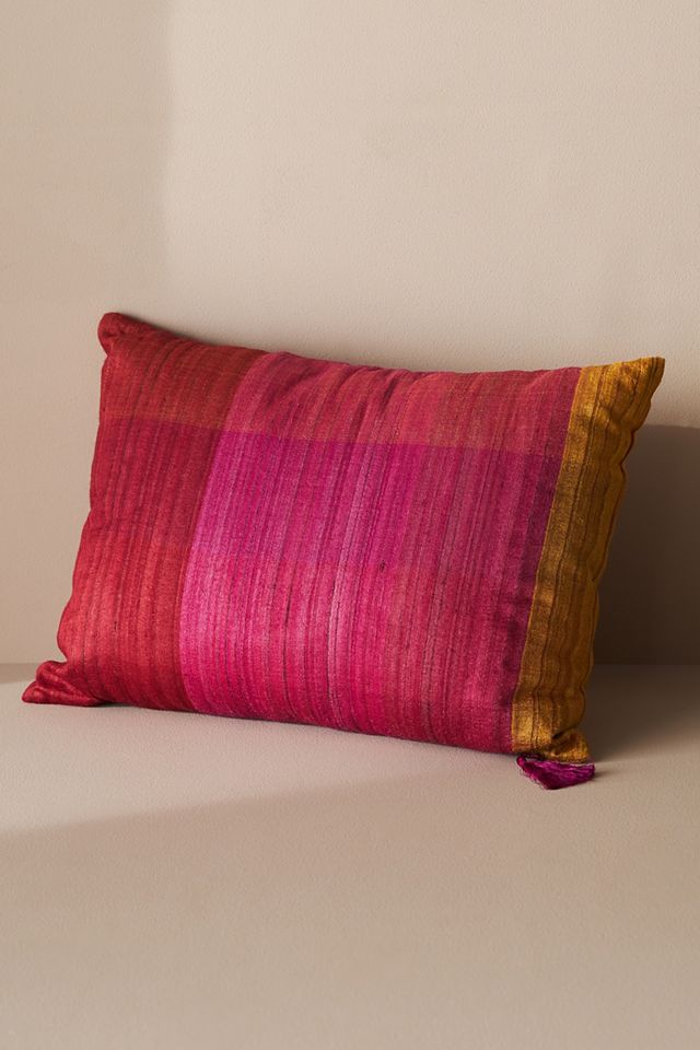 Woven Silk Pillow #5