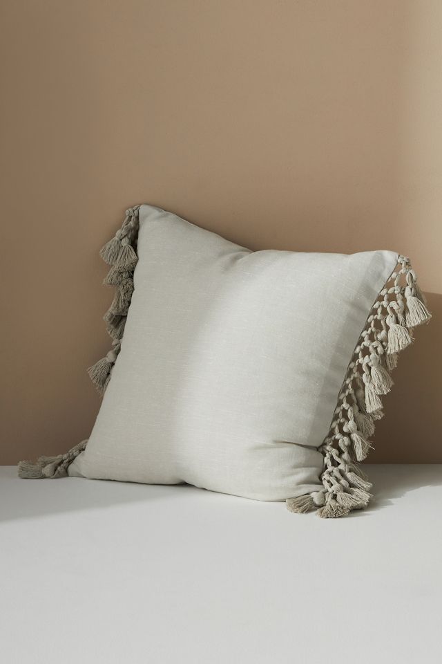 Tasseled Teague Cotton-Linen Pillow #2