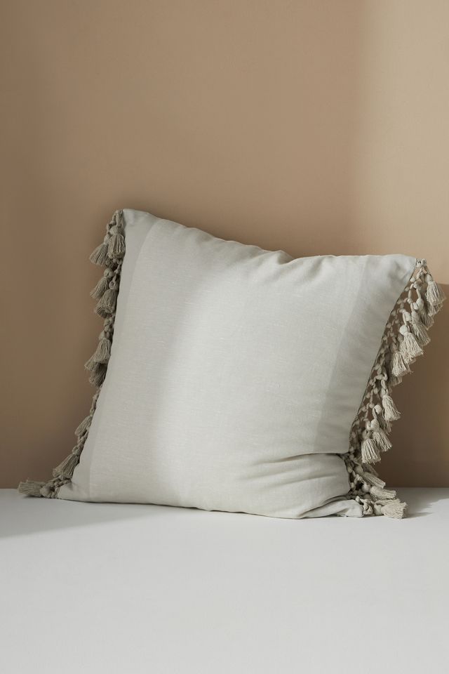 Tasseled Teague Cotton-Linen Pillow #3