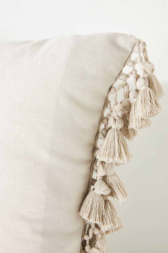 Tasseled Teague Cotton-Linen Pillow #4