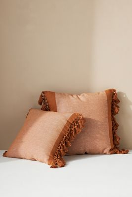 Tasseled Teague Cotton-Linen Pillow