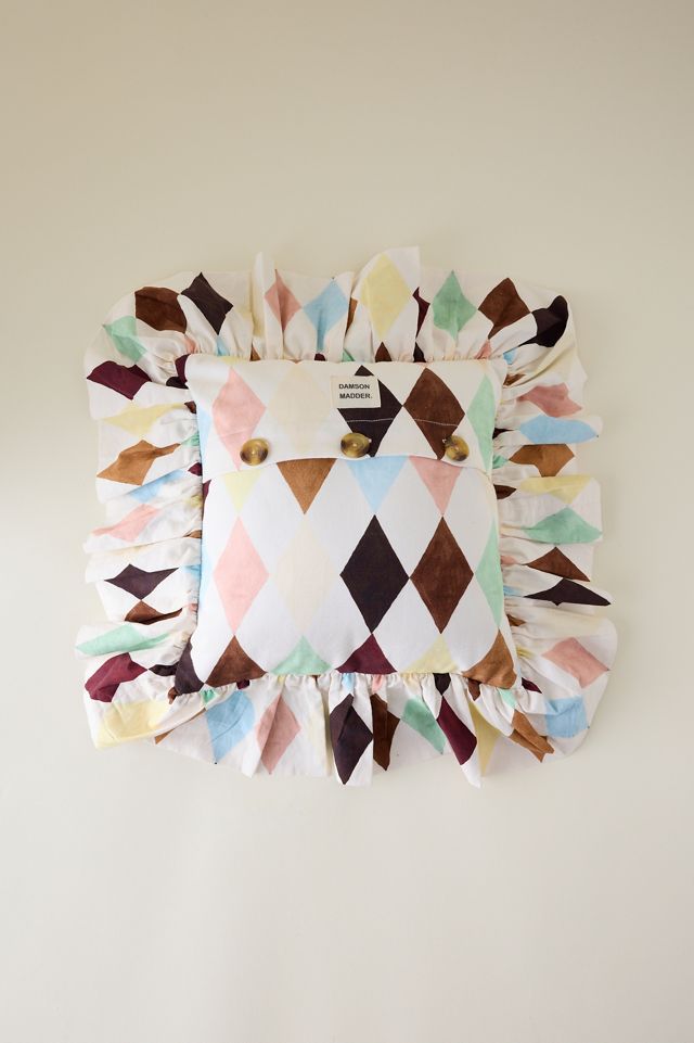 Cojín Estampado de Algodón Damson Madder #1