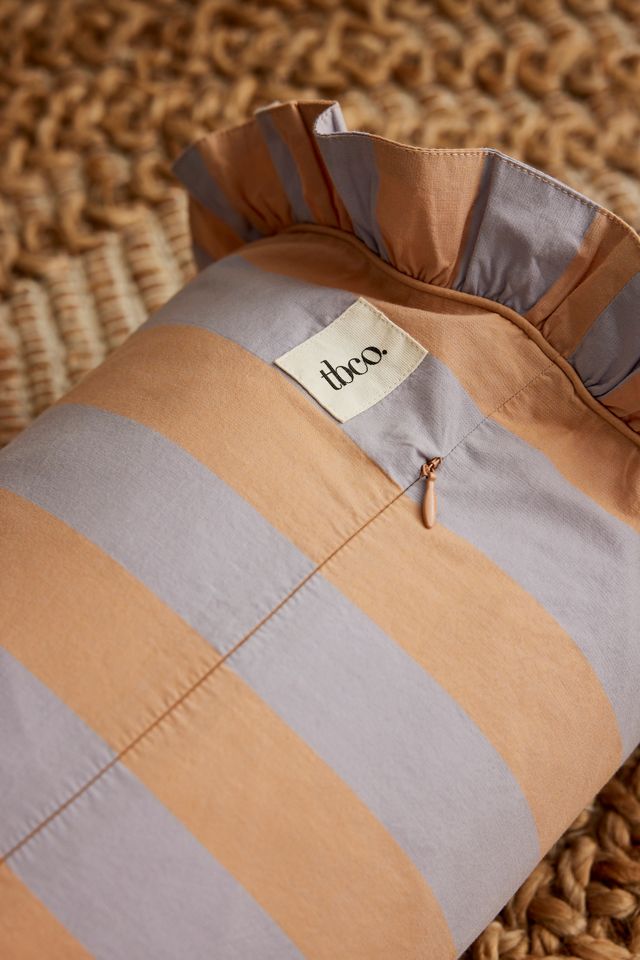 TBCo Orange Stripe Bolster Cushion #1