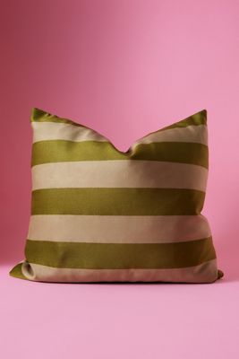 Colours of Arley for Anthropologie Stripe Square Cushion