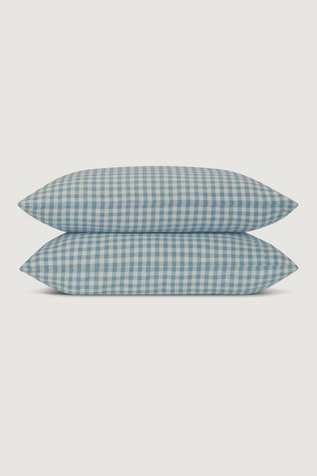 Piglet in Bed Gingham Cotton-Linen Pillowcases, Set of 2 #1