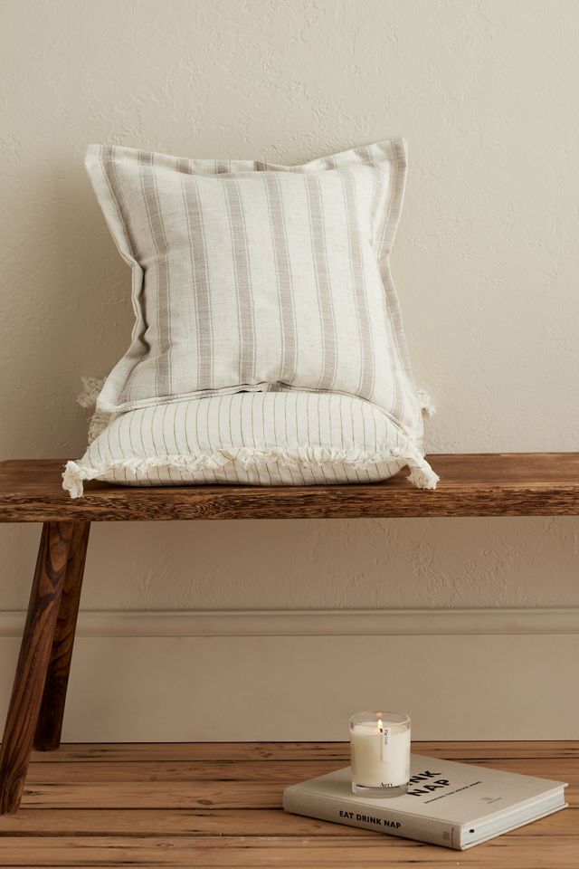 Ellenvale Interiors Ella Grey Stripe Cushion #1