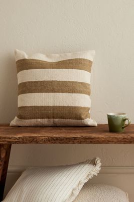 Cuscino a Righe Olive India di Ellenvale Interiors